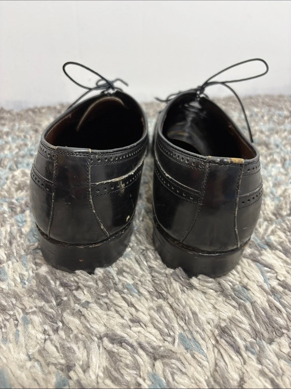 Allen Edmonds Shoes Mens 10 C Richmond Leather Oxford Wingtip Brogue Office
